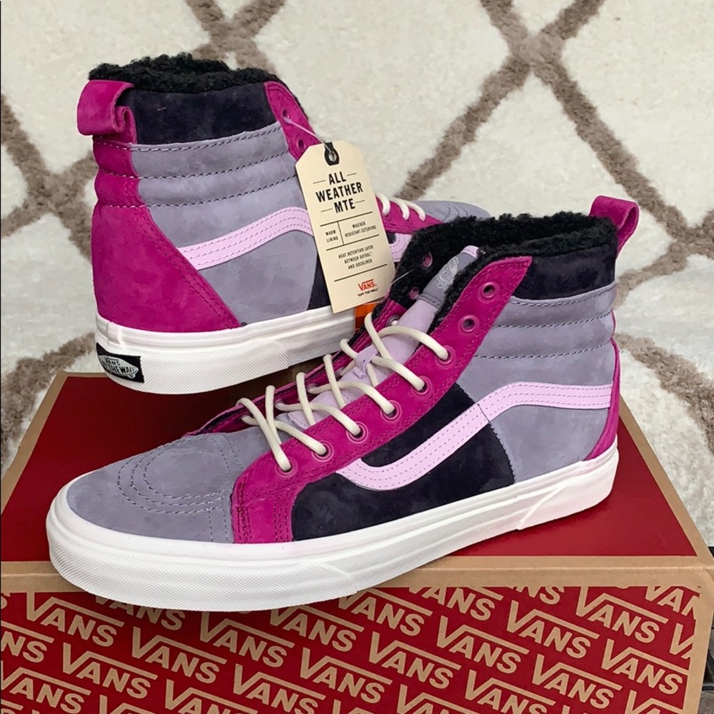 ••VANS Sk8-Hi 46 Mte Dx Mte Lilac Grey/Obsidian WM - Picture 2 of 16